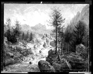 Heinrich Bürkel - Landscape in the Tyrol - BR55.18 - Harvard Art Museums