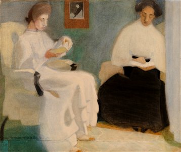 Helene Schjerfbeck - Girls Reading