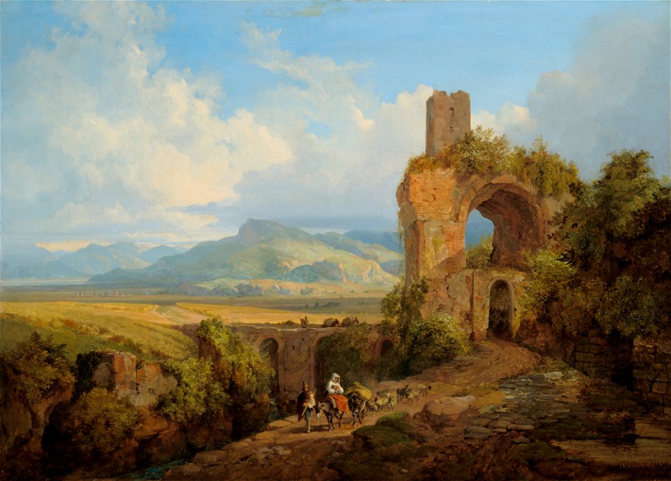 Heinrich Bürkel - Campagnalandschaft - G 1380 - Lenbachhaus