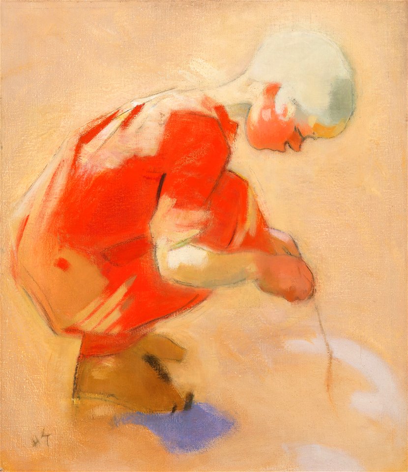 Helene Schjerfbeck - Girl on the Sand - A III 2634 - Finnish National Gallery