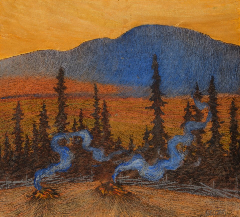 Helmer Osslund Autumn at Indalsliden Thielska 335