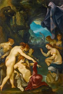 'Diana and Callisto' by Joseph Heintz the Elder, oil on copper