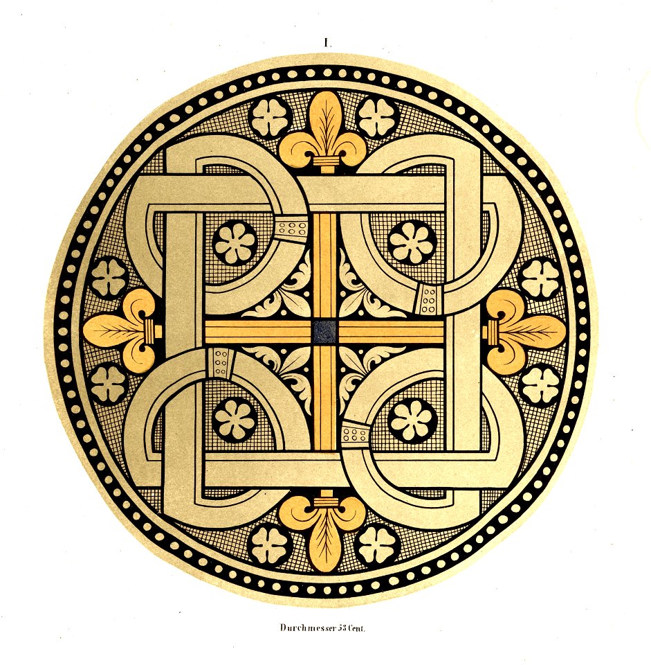Heiligenkreuz Kreuzgang Glasfenster Rund I