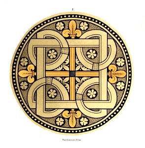 Heiligenkreuz Kreuzgang Glasfenster Rund I