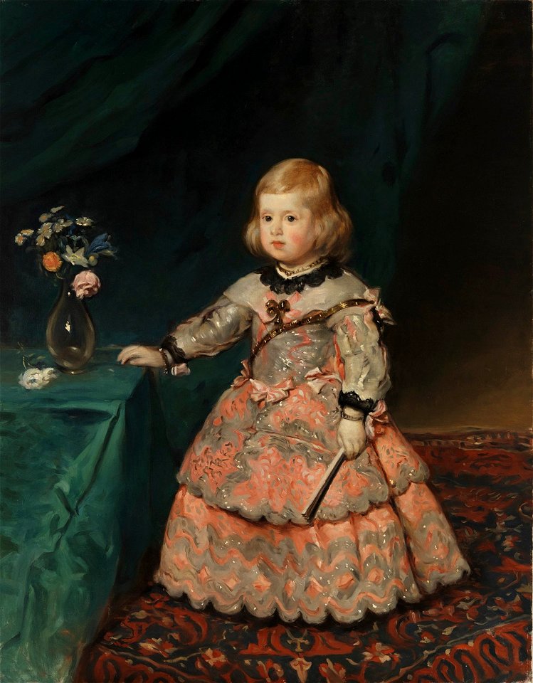 Helene Schjerfbeck - Copy of Velázquez's painting Infantinna Maria Teresia - A I 571 - Finnish National Gallery