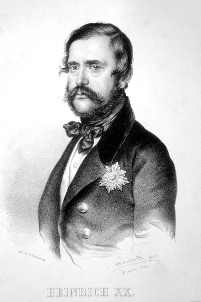 Heinrich XX. Litho