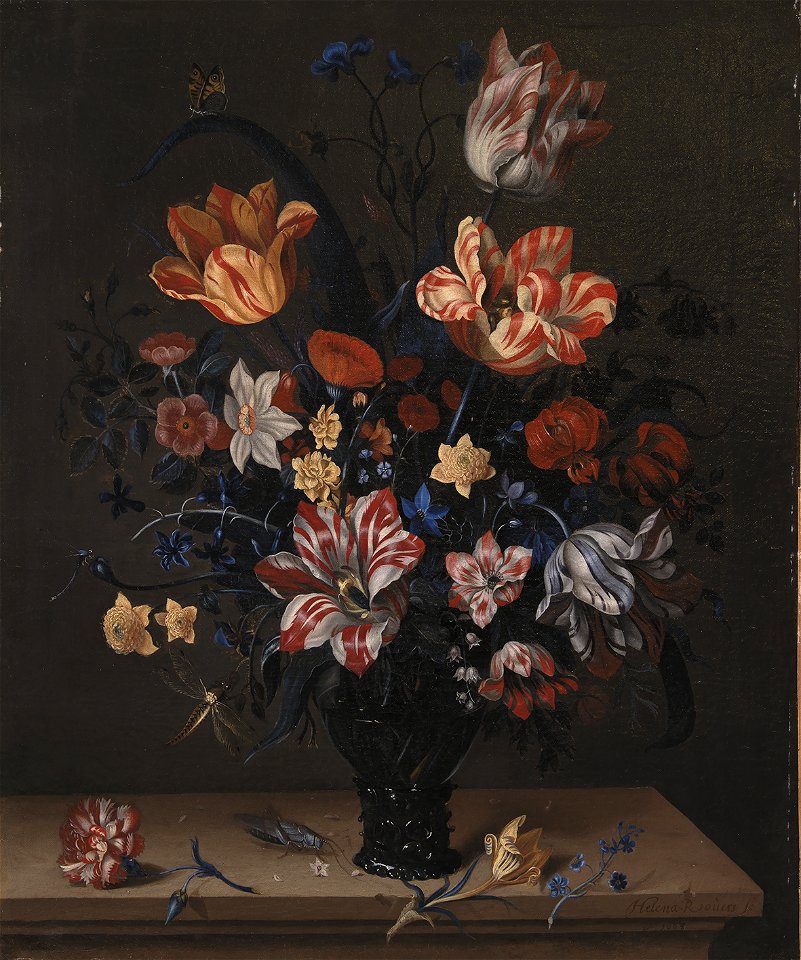 Helena Roouers - Tulips and Other Flowers in a Rummer - KMSst16 - Statens Museum for Kunst