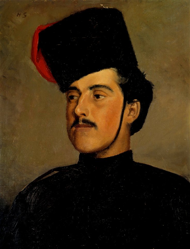 Helene Schjerfbeck - The Cossack (The Beautiful Cossack) - A-2005-137 - Finnish National Gallery