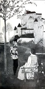 Heinrich Vogeler Wandteppich in Deutsche Kunst und Dekoration, Band 4, S. 321 1899