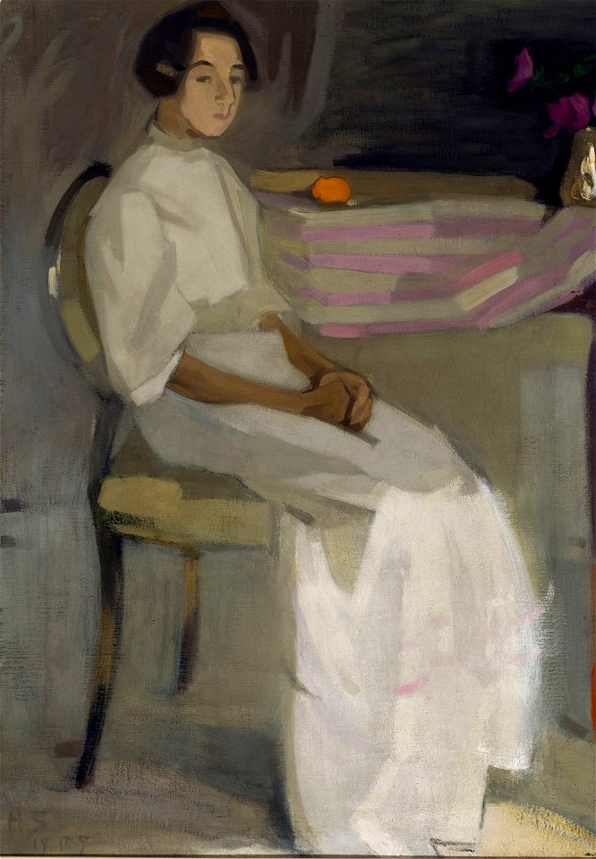 Helene Schjerfbeck - Costume Picture II - A II 1028 - Finnish National Gallery
