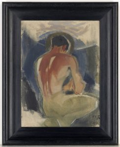 Helene Schjerfbeck - Robber at the Gate of Paradise (1924)
