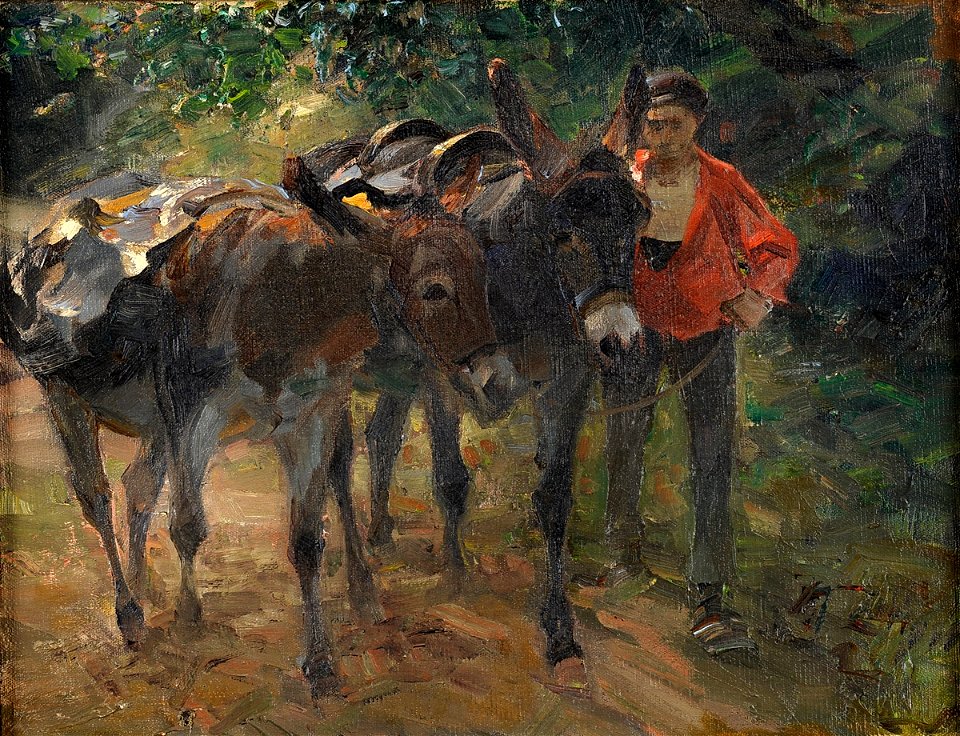Heinrich von Zügel Auf dem Weg zum Wolkenhof