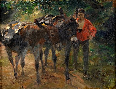 Heinrich von Zügel Auf dem Weg zum Wolkenhof