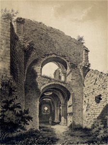Helig Ands kyrkan – P A Säve 1858 (cropped)