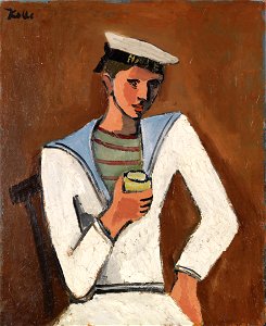 Helmut Kolle Jeune homme en tenue de marin