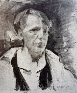Helene Herslow självporträtt