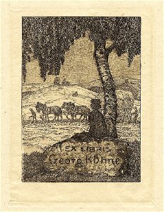 Heinrich Vogeler Ex libris Georg Kühne