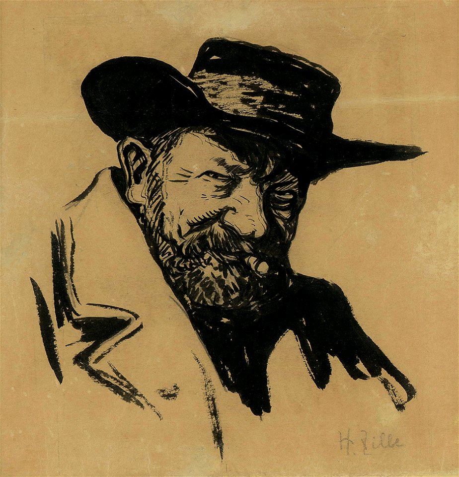Heinrich Zille Selbstbildnis