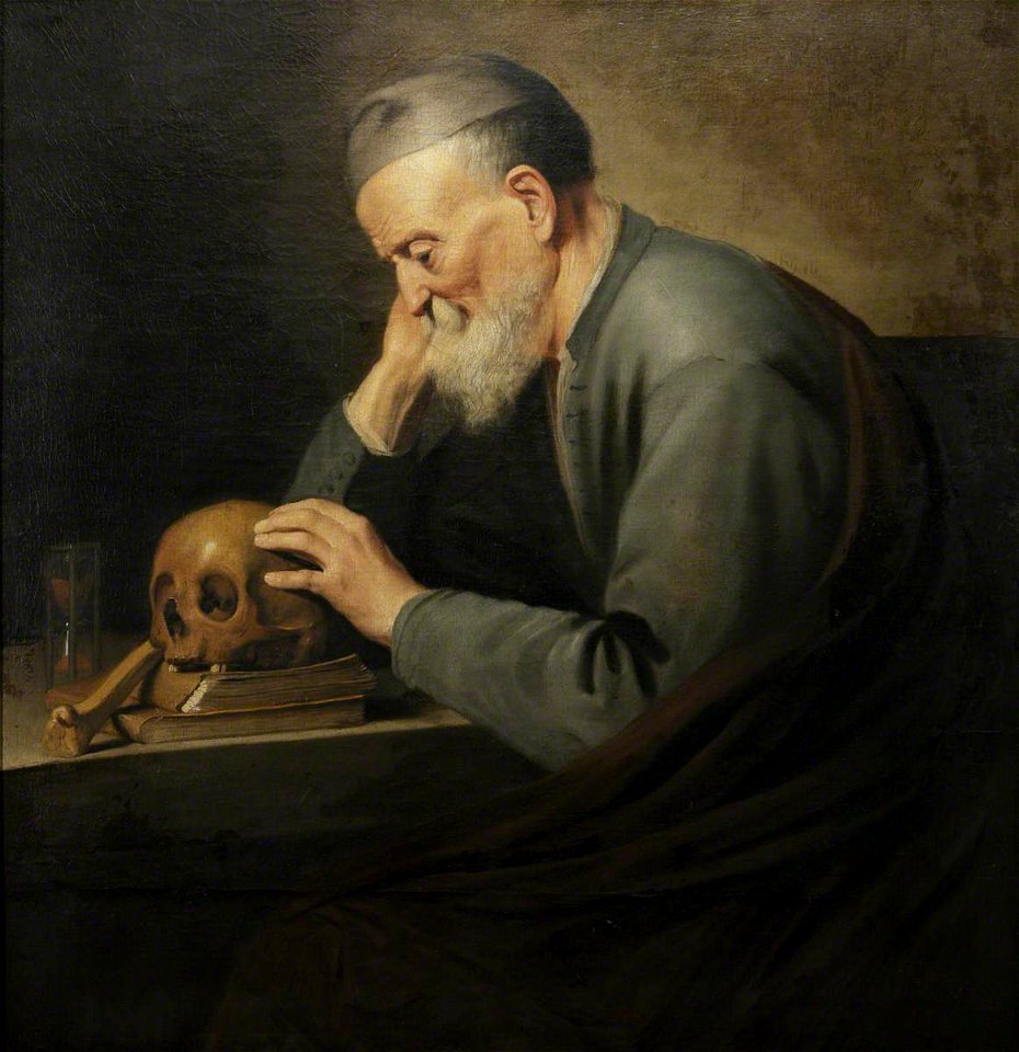Hendrick Bloemaert (c.1601-1672) - A Philosopher Contemplating Mortality - 509829 - National Trust