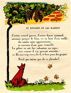 Hellé - Fables de La Fontaine - Le Renard et les Raisins