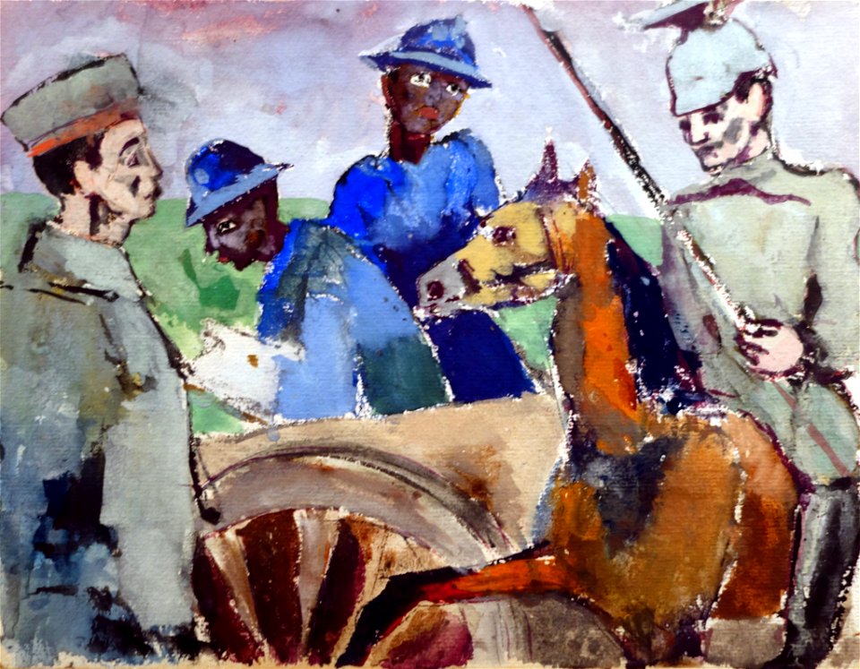 Helmuth Macke, Zwei gefangene Soldaten der französischen Kolonialtruppen (35669489360)