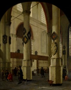 Hendrick Cornelisz. van Vliet - Gezicht in de Oude kerk in Delft - 1475 - Amsterdam Museum