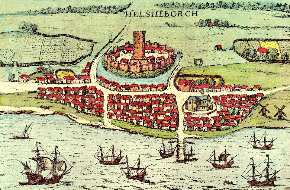 Helsingborg 1589 Georg Braun