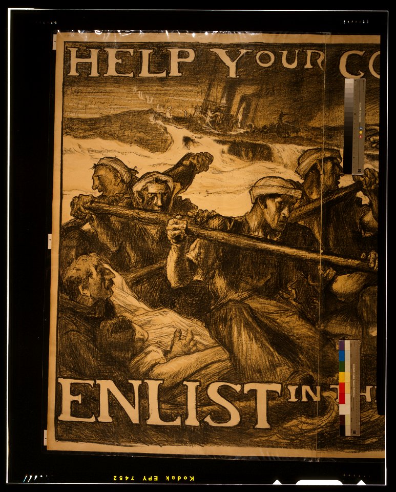 Help your country stop this-Enlist in the Navy - Auto-lithograph by Frank Brangwyn, A.R.A. LCCN2003652818