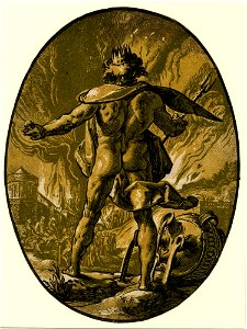 Hendrick Goltzius Pluto BM. Free illustration for personal and commercial use.