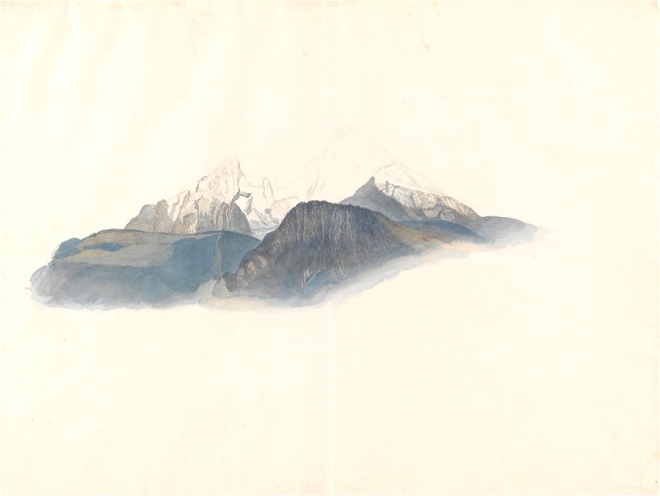 August Heinrich - Vorgebirge des Watzmann (1820-22)