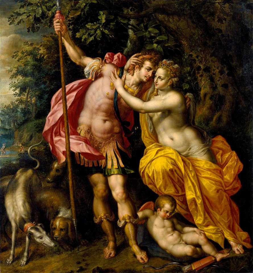 Hendrick de Clerck - Venus and Adonis