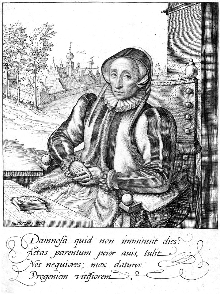 Hendrick Goltzius Bildnis der Agatha Scholiers