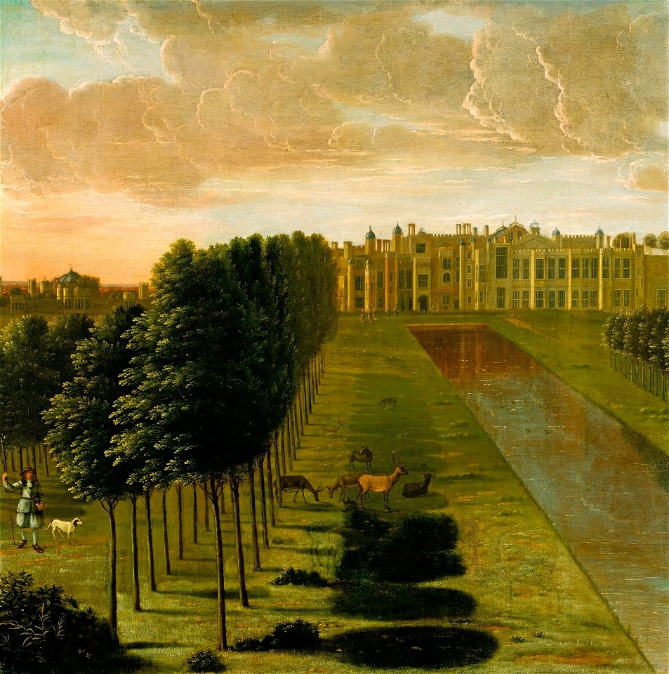 Hendrick Danckerts (c. 1625-c. 1685) - Hampton Court Palace - RCIN 402842 - Royal Collection