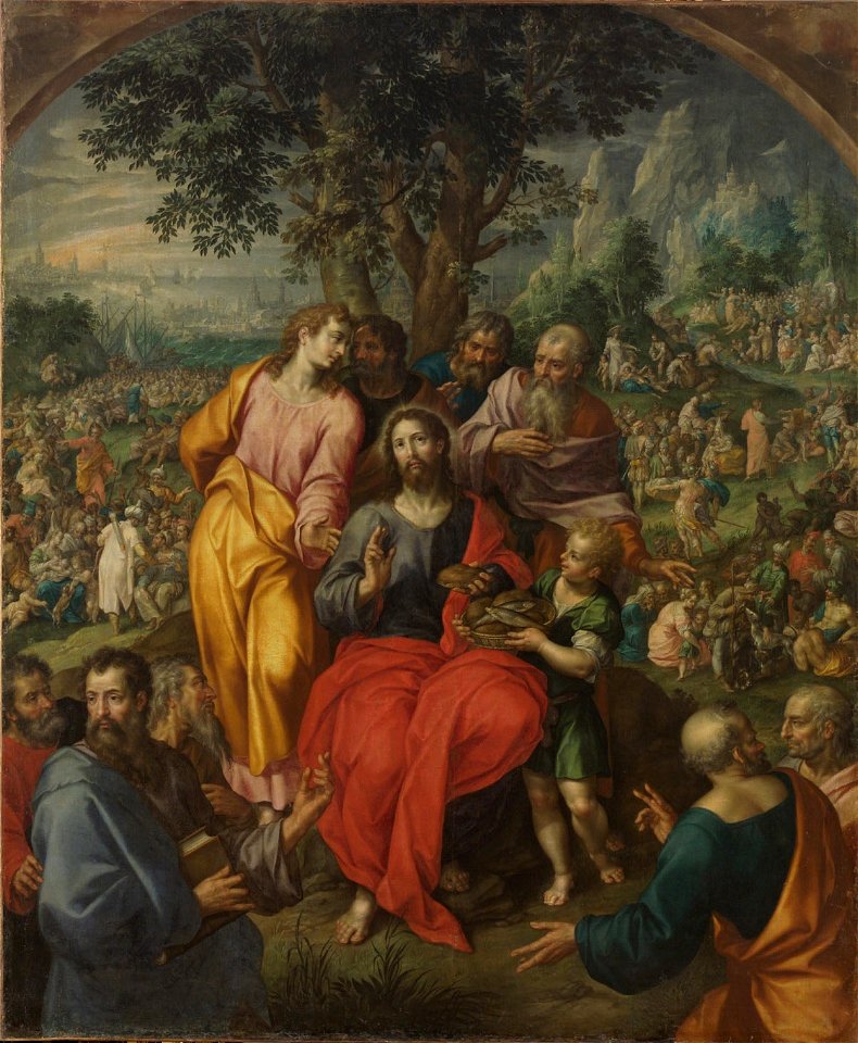 Hendrick de Clerck - Speisung der Fünftausend - GG 3573 - Kunsthistorisches Museum