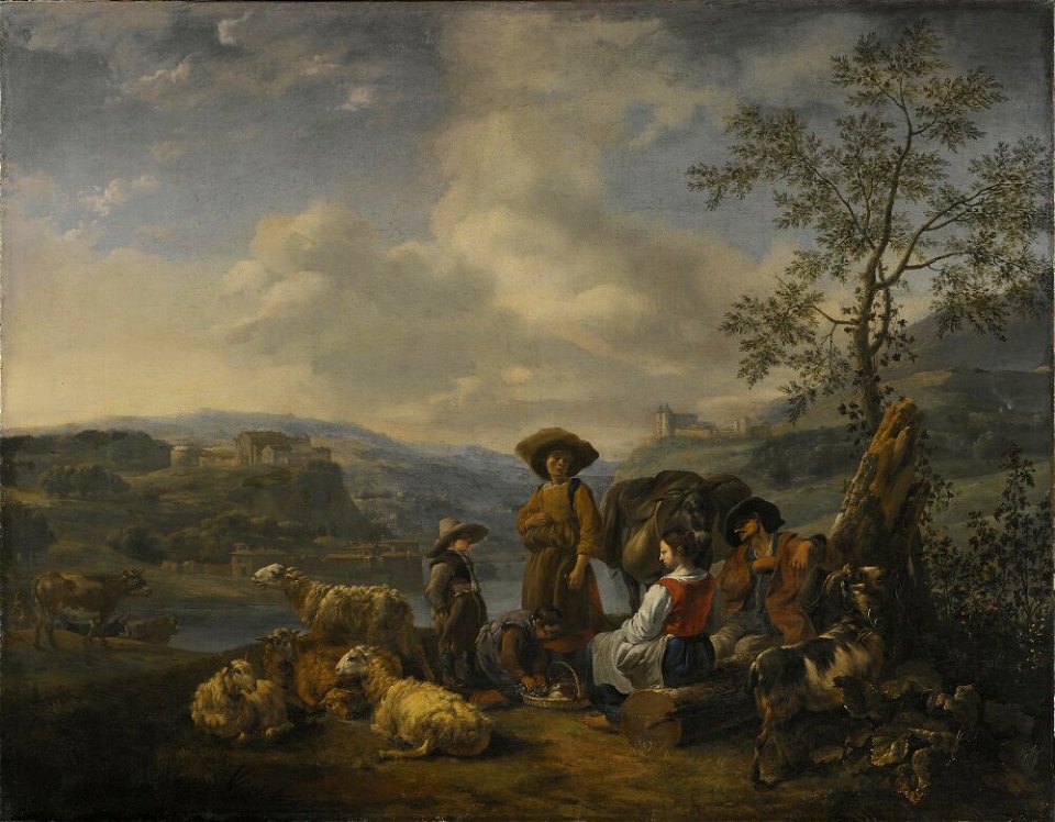 Hendrick Mommers - Italian Peasants Resting - NM 528 - Nationalmuseum