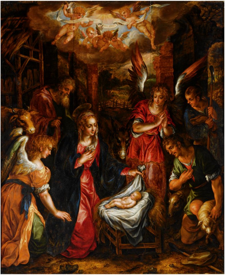 Hendrick de Clerck - Adoration of the Shepherds