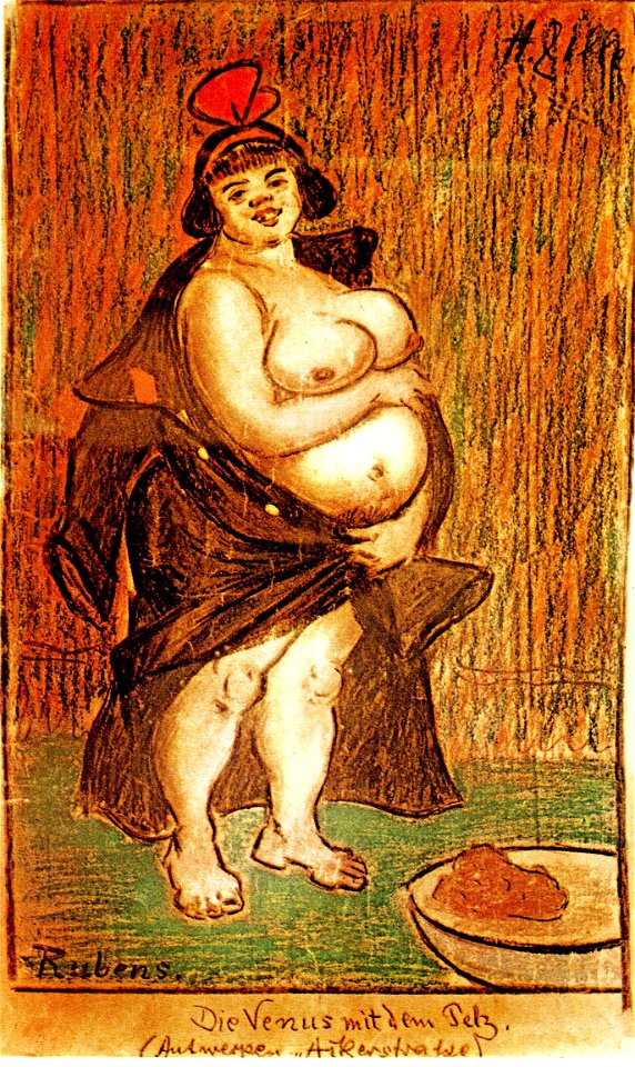 Heinrich Zille Venus nach Rubens
