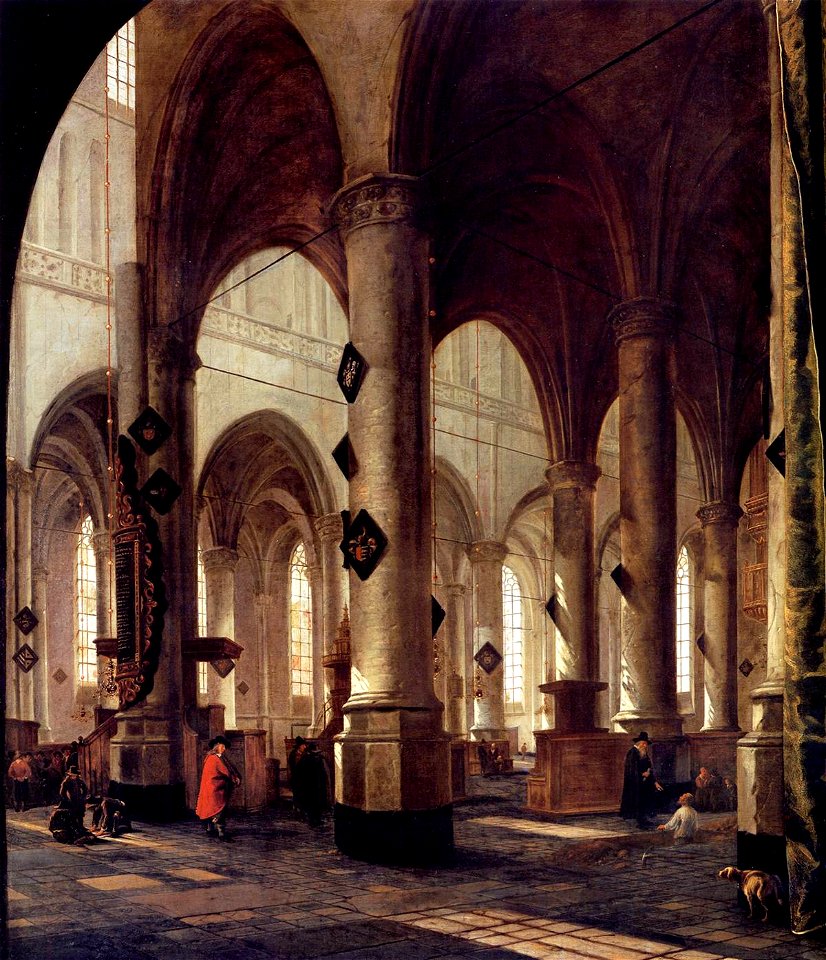 Hendrick Cornelisz. van Vliet - The Pieterskerk in Leiden - WGA25266