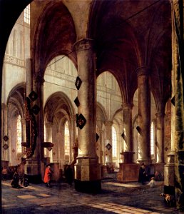Hendrick Cornelisz. van Vliet - The Pieterskerk in Leiden - WGA25266