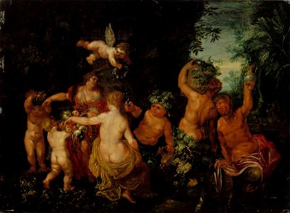 Hendrick van Balen - The feast of Bacchus - A I 361 - Finnish National Gallery. Free illustration for personal and commercial use.