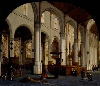 Hendrick van Vliet - The interior of St Janskerk at Gouda - Google Art Project
