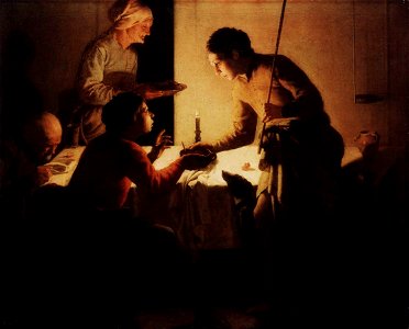 Hendrick ter Brugghen - Esau Selling His Birthright - WGA22163. Free illustration for personal and commercial use.