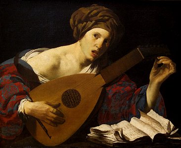 Hendrick Terbrugghen, , Kunsthistorisches Museum Wien - Lautenspielerin - GG 9116 - Kunsthistorisches Museum