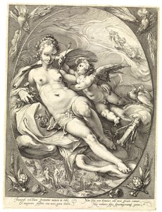Hendrick Goltzius - Venus en Amor, 1596