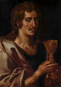 Hendrick de Clerck - Presumed Self-Portrait as John the Apostle. Free illustration for personal and commercial use.