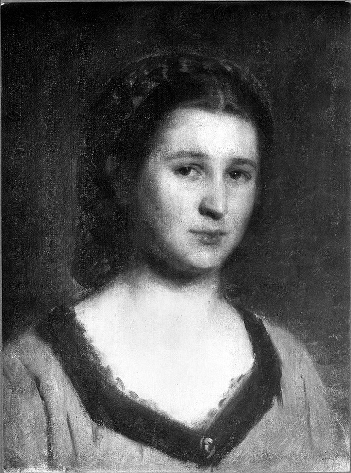 Helen Roed, 1843-1926, gift med K.R. Nyblom (Sofia Ribbing) - Nationalmuseum - 18929