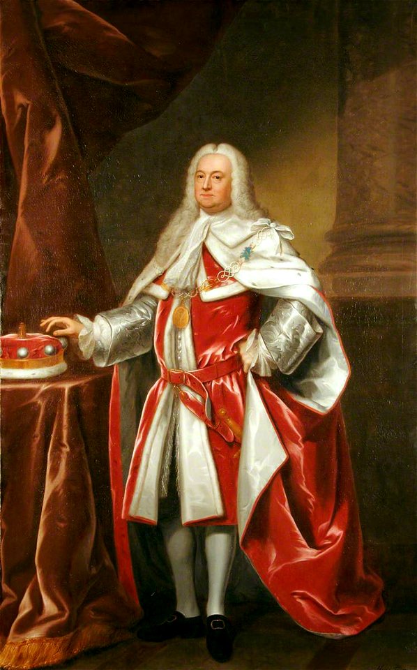 John Theodore Heins - Portrait of Lord Hobart, 1st Earl of Buckinghamshire (1743)