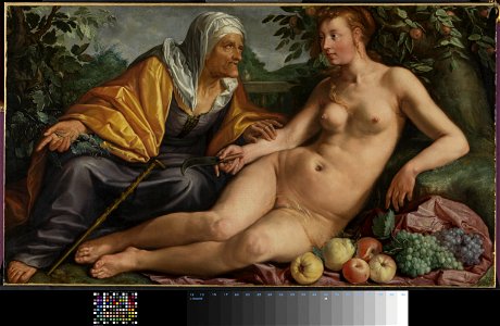 Hendrick Goltzius - Vertumnus en Pomona - BR1376 - Rijksmuseum Twenthe