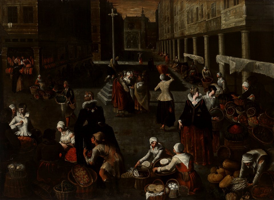 Hendrick Van Steenwijk the Elder - Market Scene - 1990.57.1 - Yale University Art Gallery