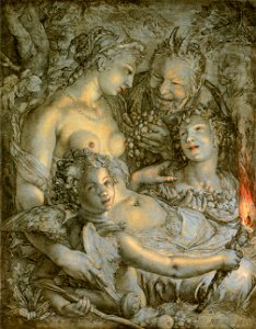 Hendrick Goltzius, Dutch (active Haarlem) - Sine Cerere et Libero friget Venus (Without Ceres and Bacchus, Venus Would Freeze) - Google Art Project